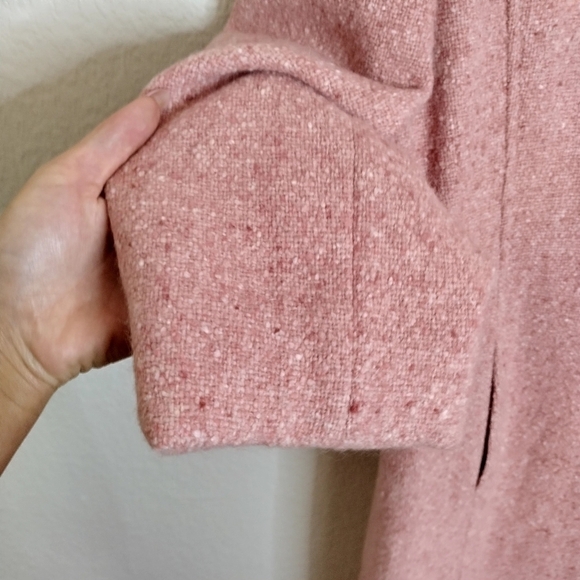 Marvin Richards pink peacoat button down wool blend coat sz 12 - Picture 8 of 12